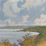 Oil on canvas 30in x 30in View of the Glen Lakes
